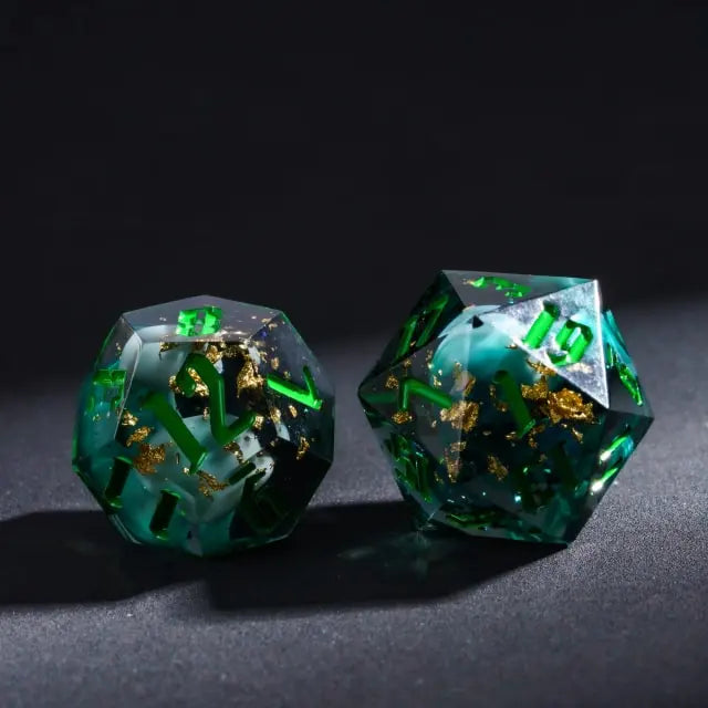 Dados de borde afilado Groen