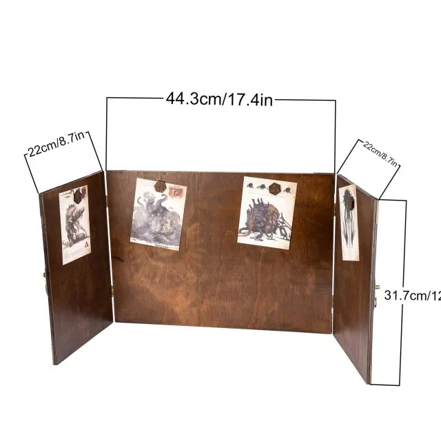 DM Screen DND 5e Dungeon Master Screen Compressed Wood Pattern